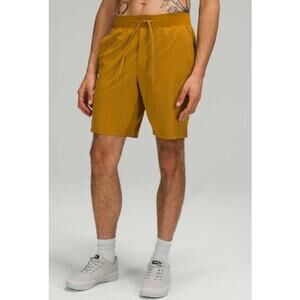 Lululemon T.H.E. Short 9" Linerless Men's Shorts Gold Spice Size XL NEW w/ Tags